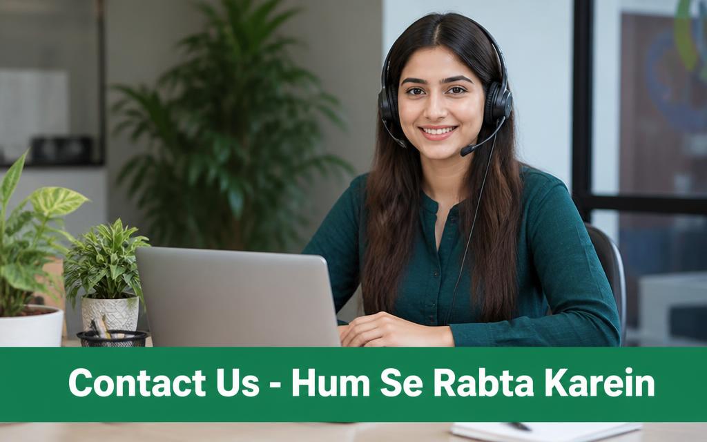 Pakistani girl support representative ready to answer online earning questions